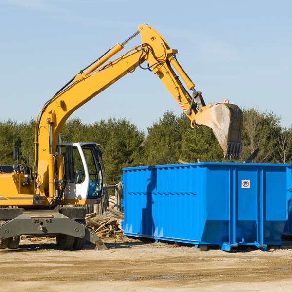 can i choose the location where the residential dumpster will be placed in Skyland Estates